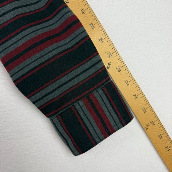 Duluth Trading Co Men's Striped Button Down Shirt - Red and Gray - Picture 10 of 11